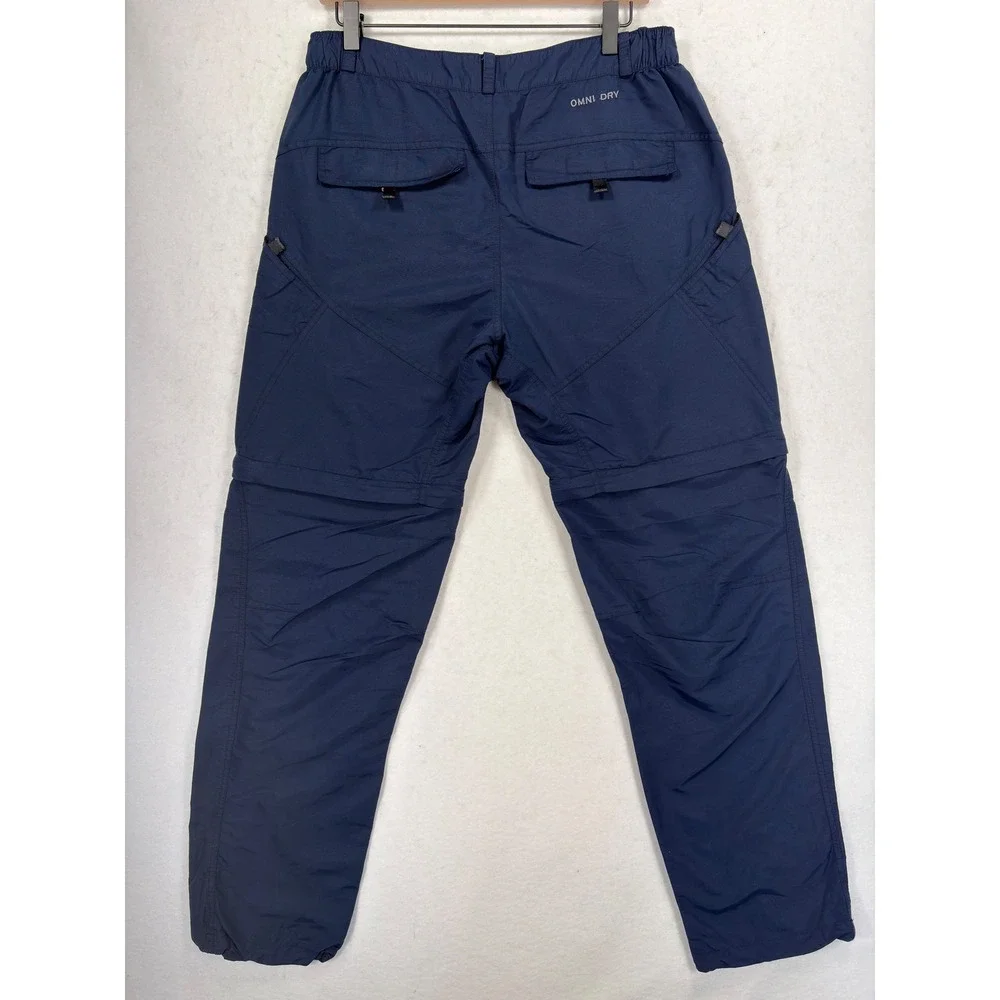 The North Face Flight Series Convertible Hiking Pants Navy Blue Omni Dry Mens M
